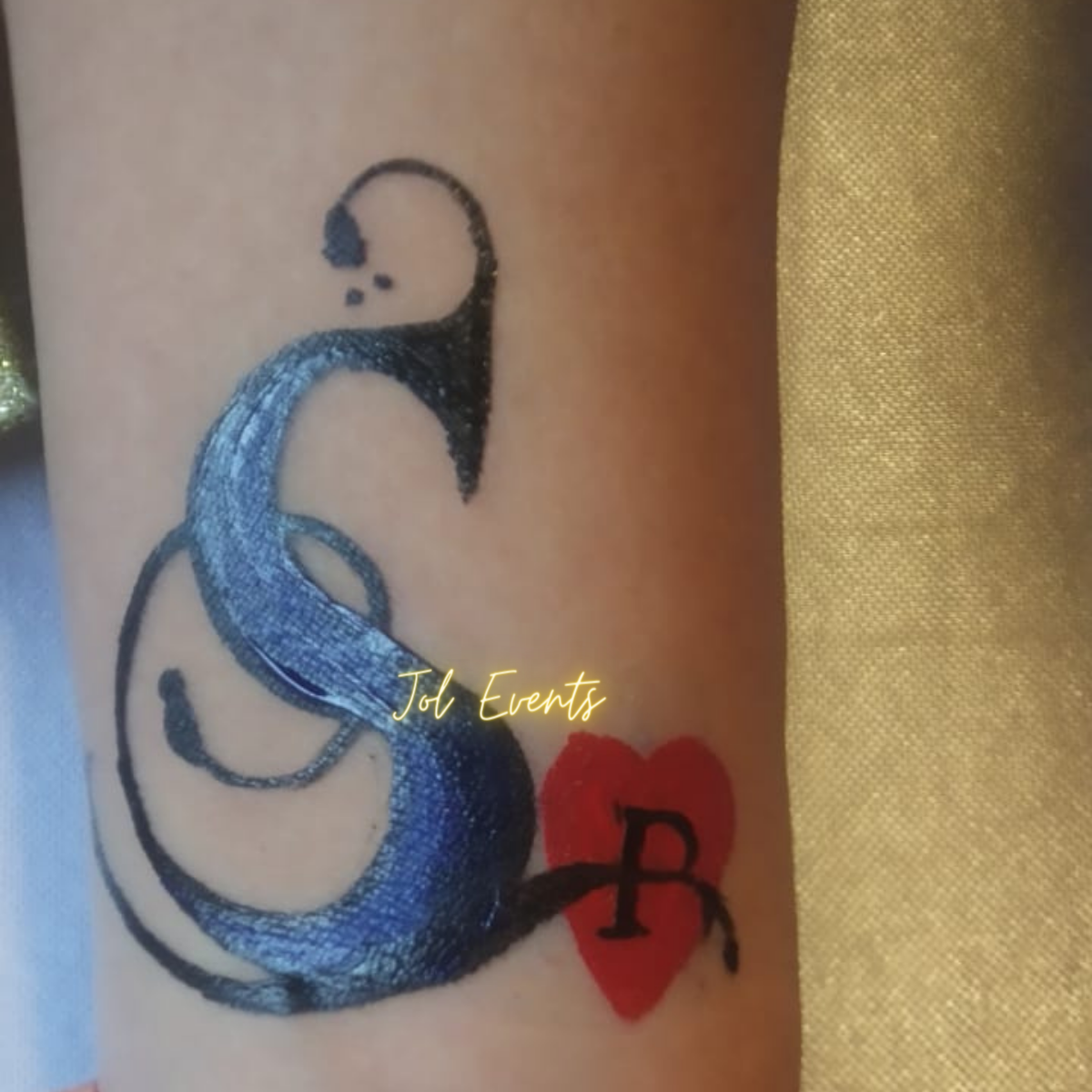 How to make Beautiful S letter Tattoo - YouTube